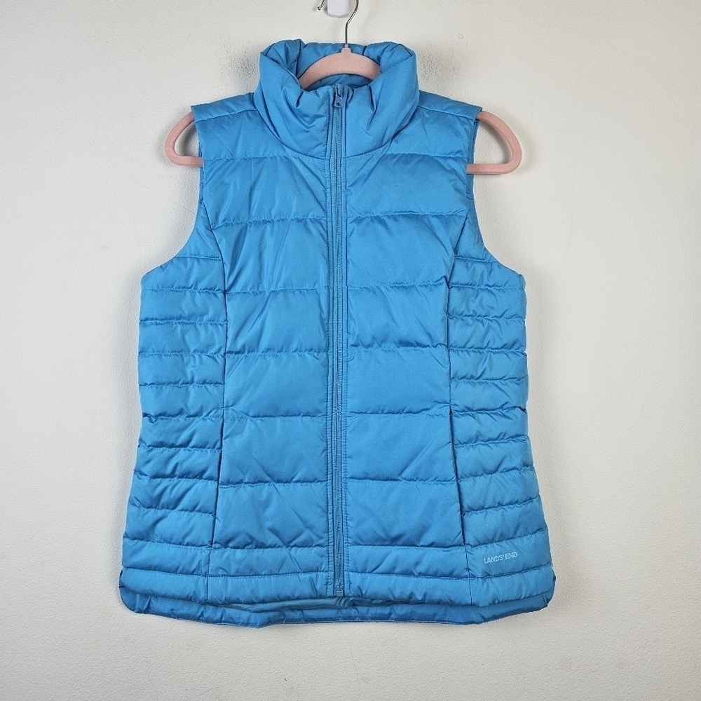 Lands End Hyper Dry 600 Allied Feather Down Womens US Size Small NWT Turquoise